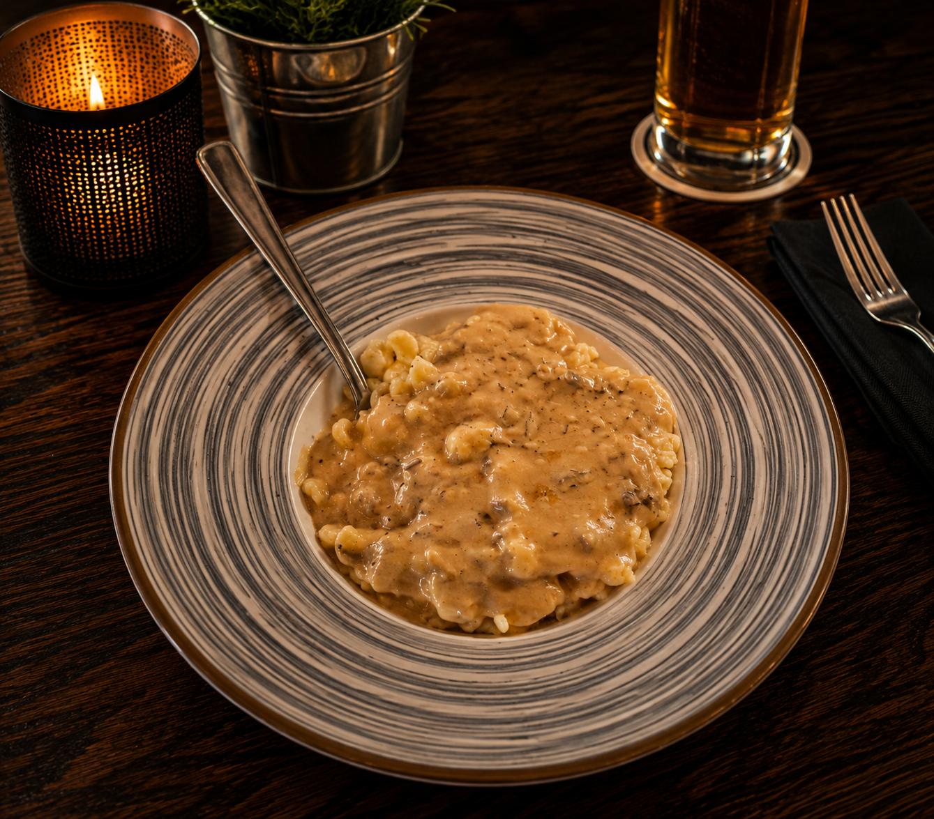 Spätzle mit Soße
